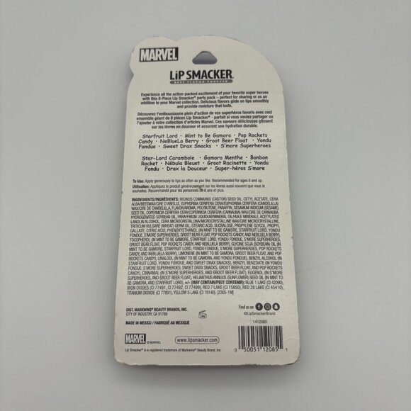 Marvel Guardians of the Galaxy 8pc Lip Smacker Balm Chapstick, Stocking Stuffer - Picture 2 of 2